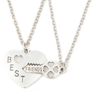 Set Pandantiv – BFF BEST FRIENDS – Inima + Cheie